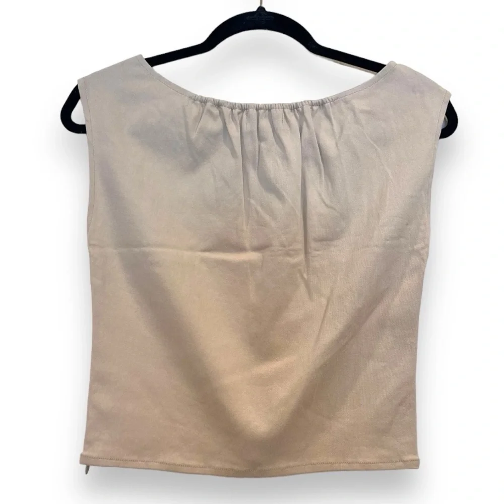 Norte Organic Cotton Cream Pantin Straight leg Pants & Ares Crop Top Coord Set